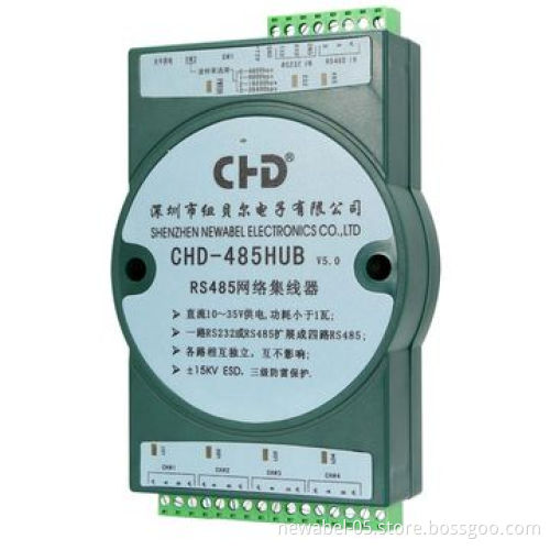 DC-DC Converter with <5W Power, RS-232/485 Input and 8-channel RS-485 Output